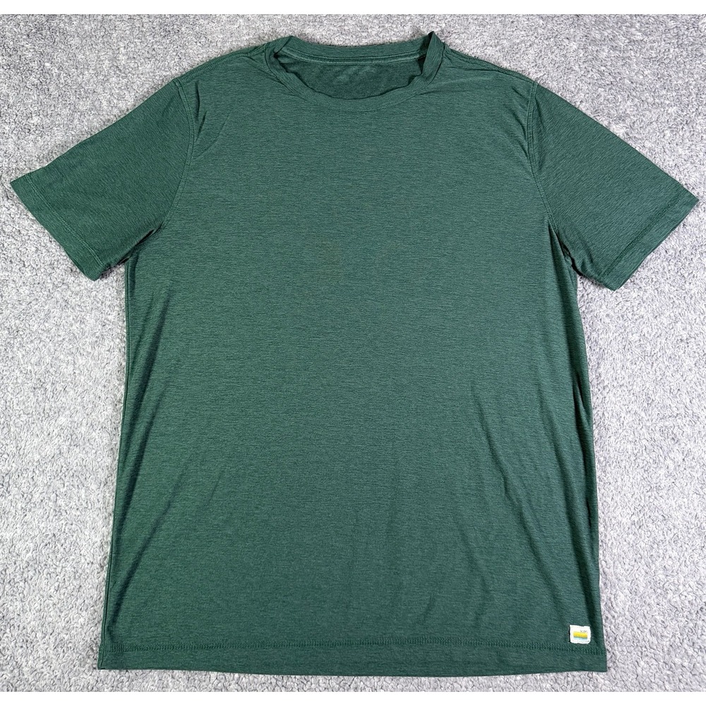 Vuori Strato Tech Shirt Mens Medium Green Lightweight Athleisure Performance